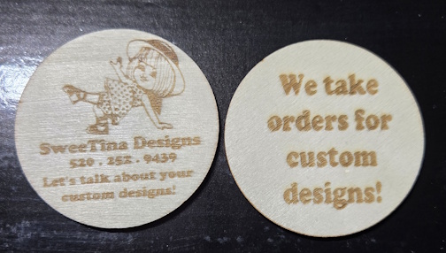 (image for) Laser Etched Coins Handcrafted by Design